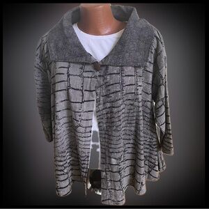 Cupcake International 🧁 100% cotton African boho print swing jacket M